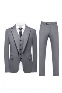 MR10-BEIGESM-GREYDK (PRE-ORDER) Men Suit Rental Malaysia Kuala Lumpur Selangor Petaling Jaya