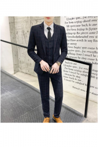 YT08-BLUDKWHCHEQ-4XL b Tuxedo Rental Sale Purchase Ready made Malaysia Kuala Lumpur Selangor (2)