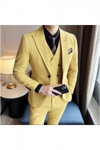MR47-YELLMUSPAS-2XL Yellow Mustard (2) Formal Men suit Rental Malaysia