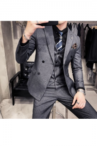 YT14C-GRYSTRDB-1XL c Tuxedo Rental Sale Purchase Ready made Malaysia Kuala Lumpur Selangor (3)